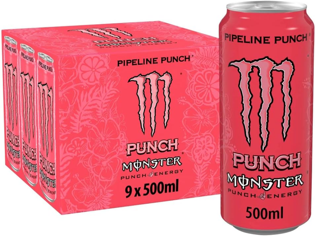 Monster Pipeline Punch Energy Drink, 9 x 500 ml - Bargain Hunter UK Deals