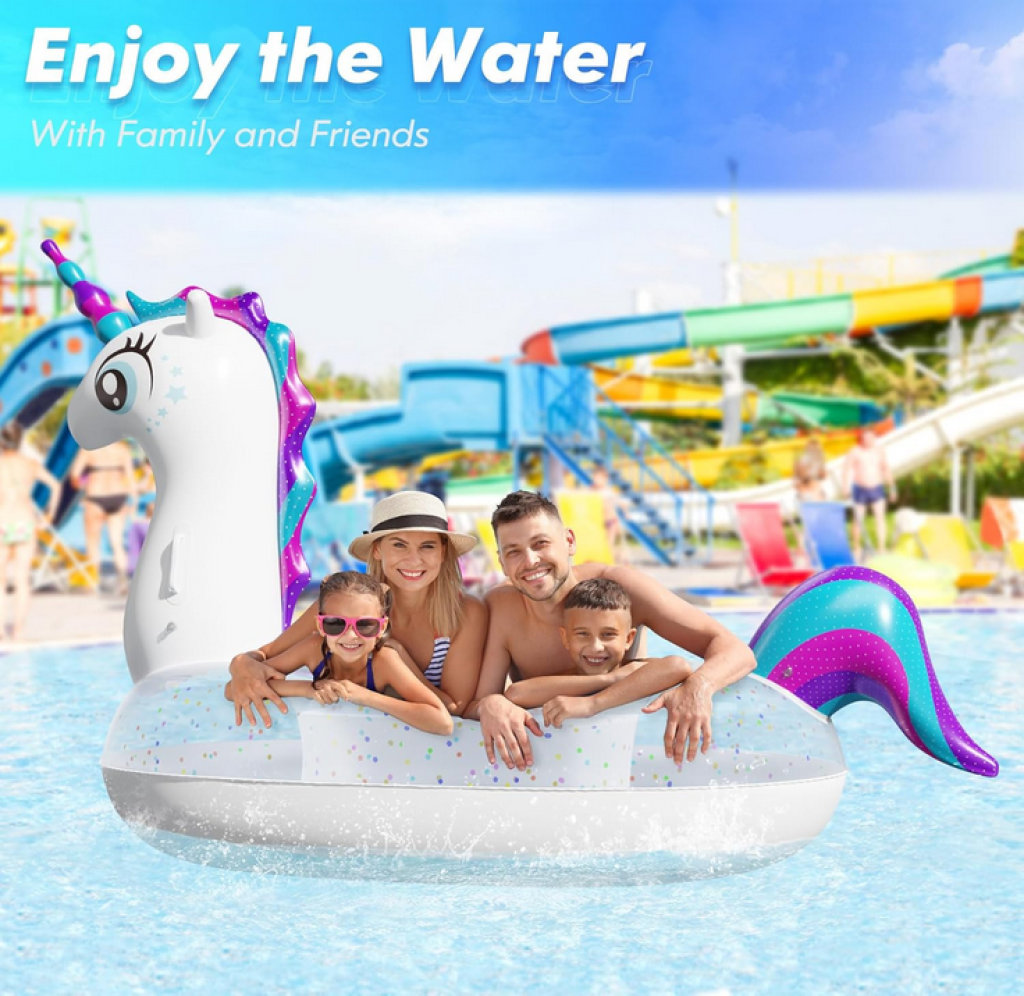 Subtail Unicorn Inflatable Pool Floats – Giant Inflatable - Bargain ...