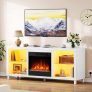 YITAHOME Electric Fireplace Insert TV Stand, 65″ TV Unit