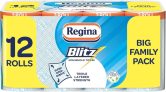 Regina Blitz, 12 Rolls of Household Towel, 3-Ply